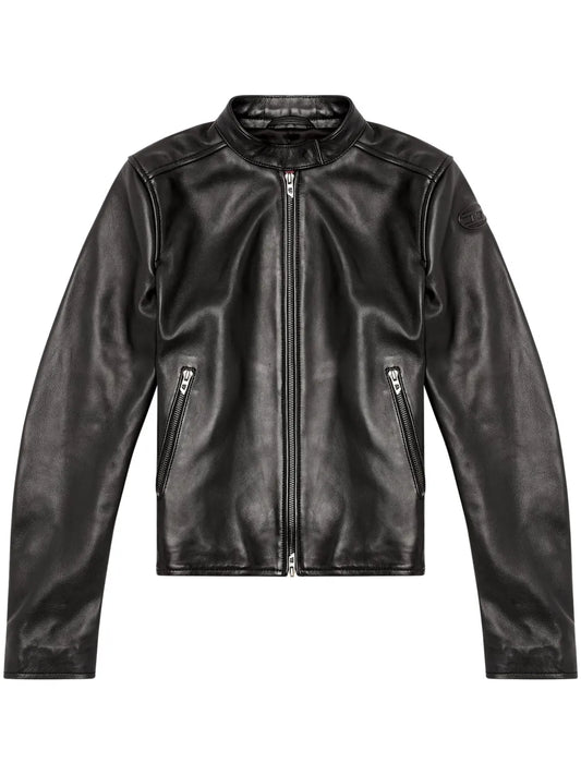 L-Ayla Leather Biker Jacket