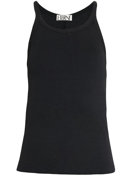 Ribbed-Knit Cotton Tank Top