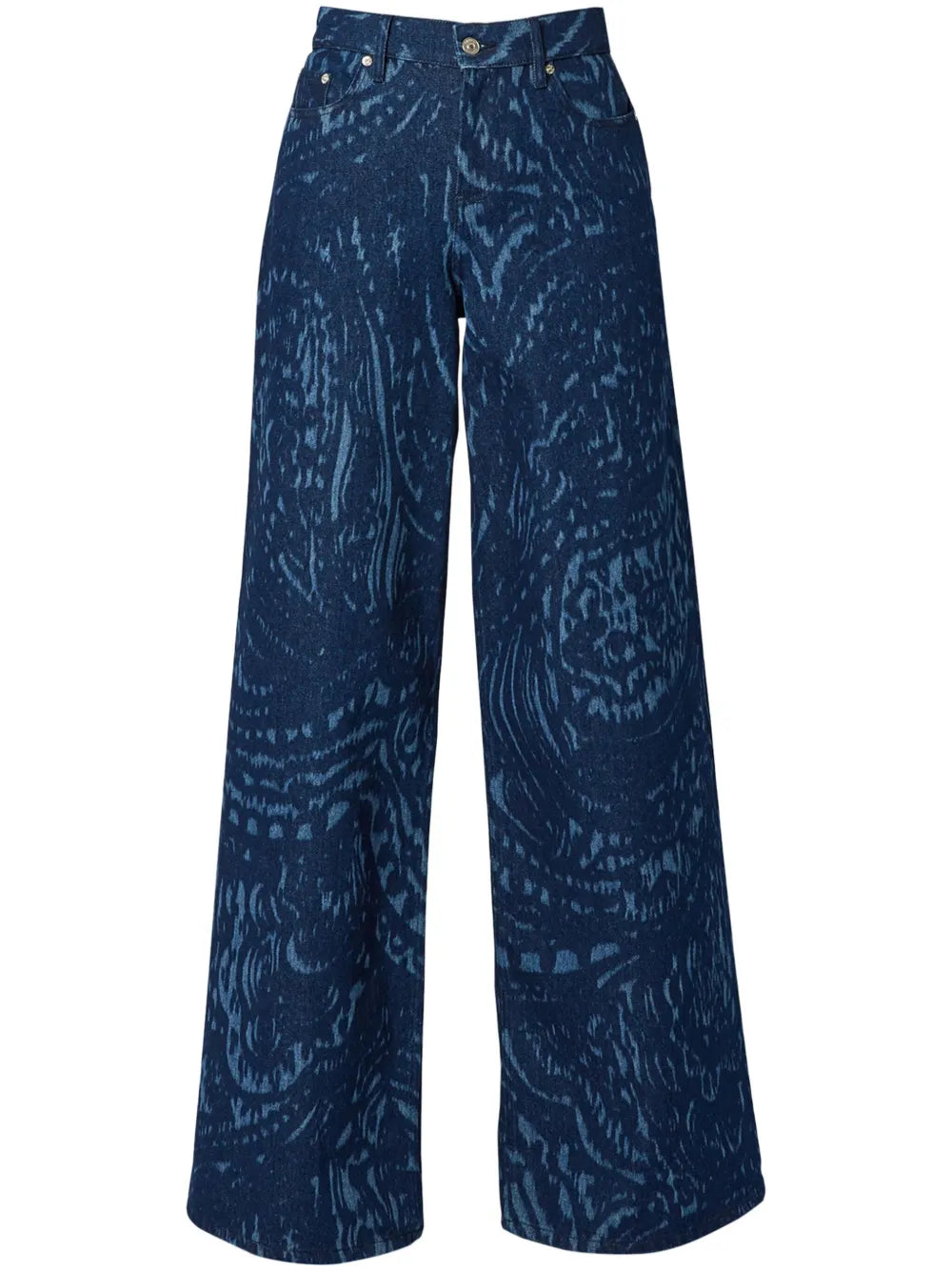 Paisley Wide-Leg Jeans