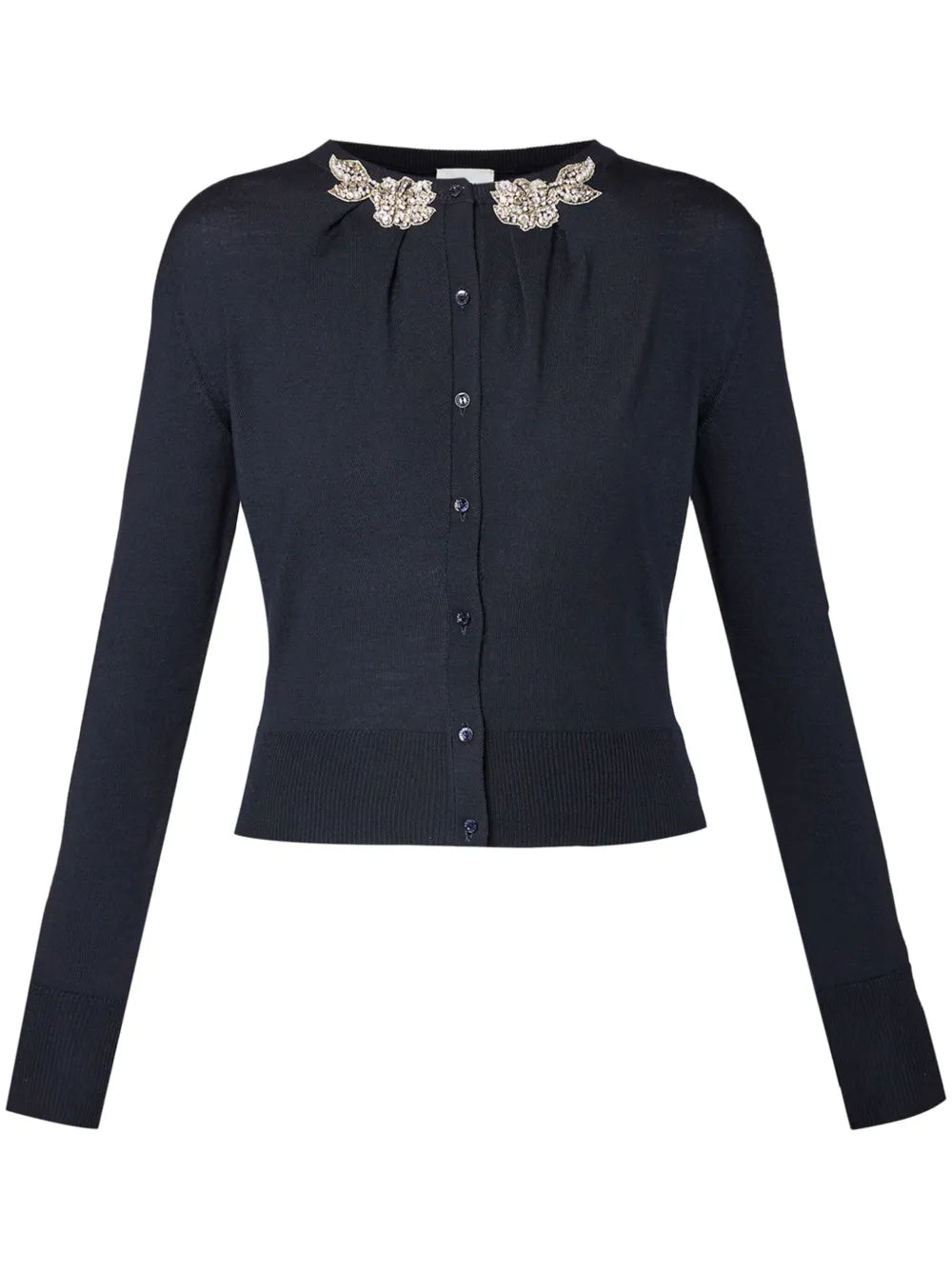 Draped-Detail Cardigan