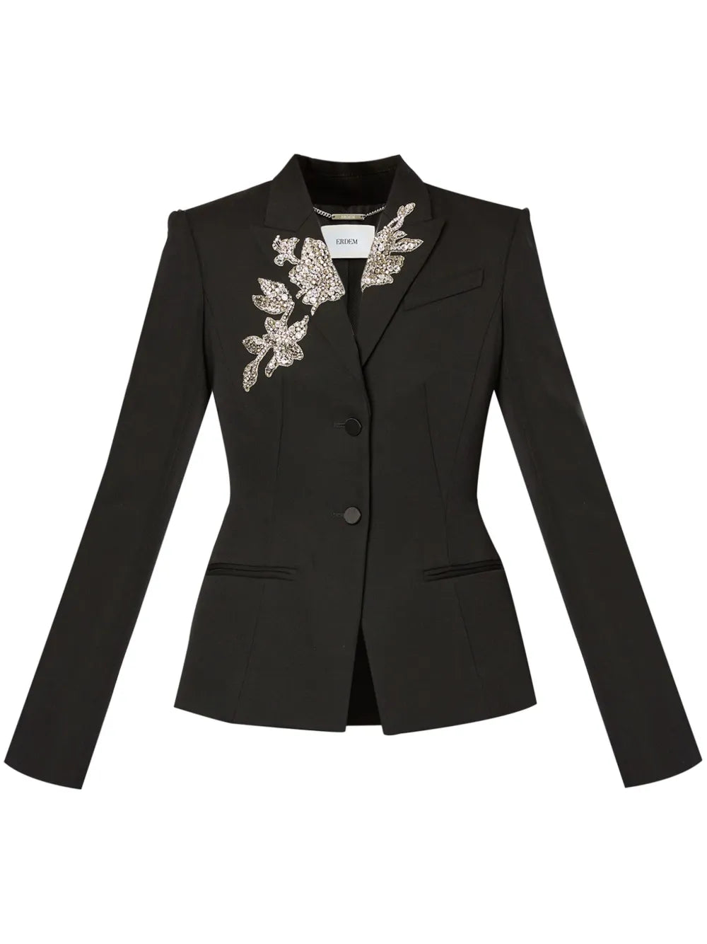 Crystal-Embellished Tailored Blazer