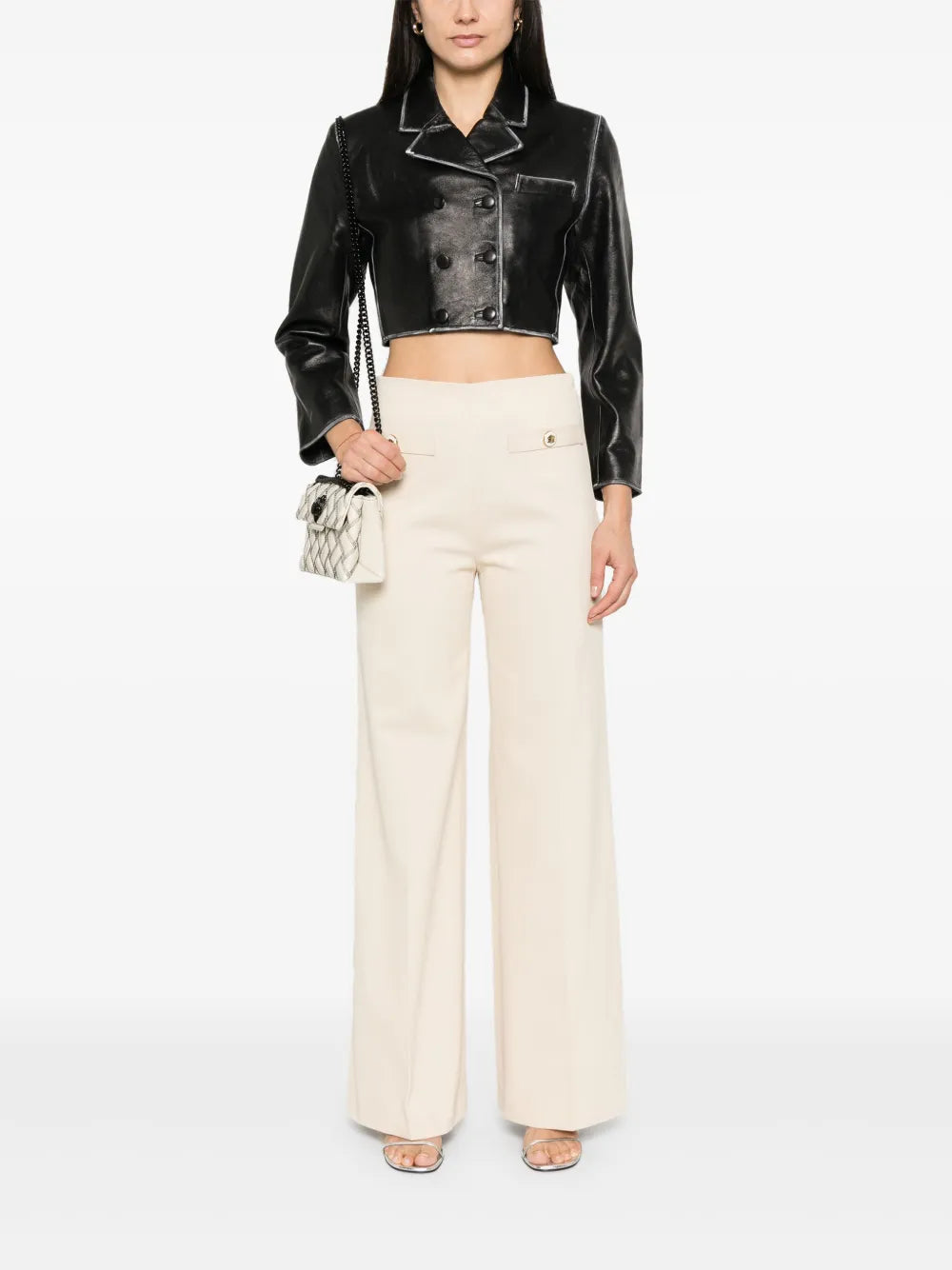 Cropped Leather Jacket