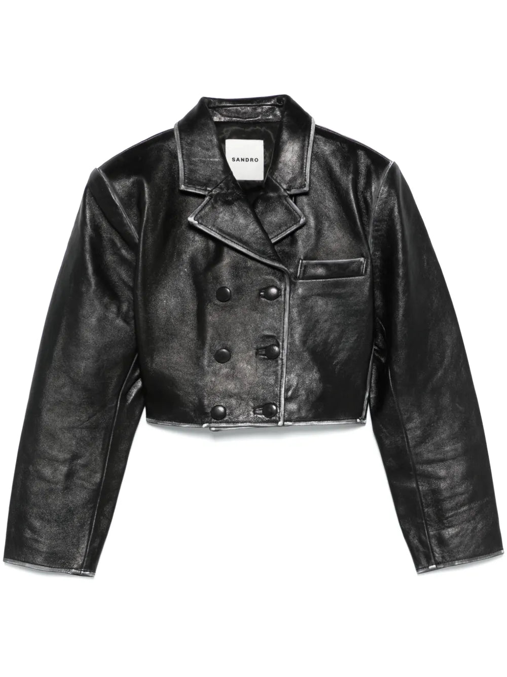 Cropped Leather Jacket
