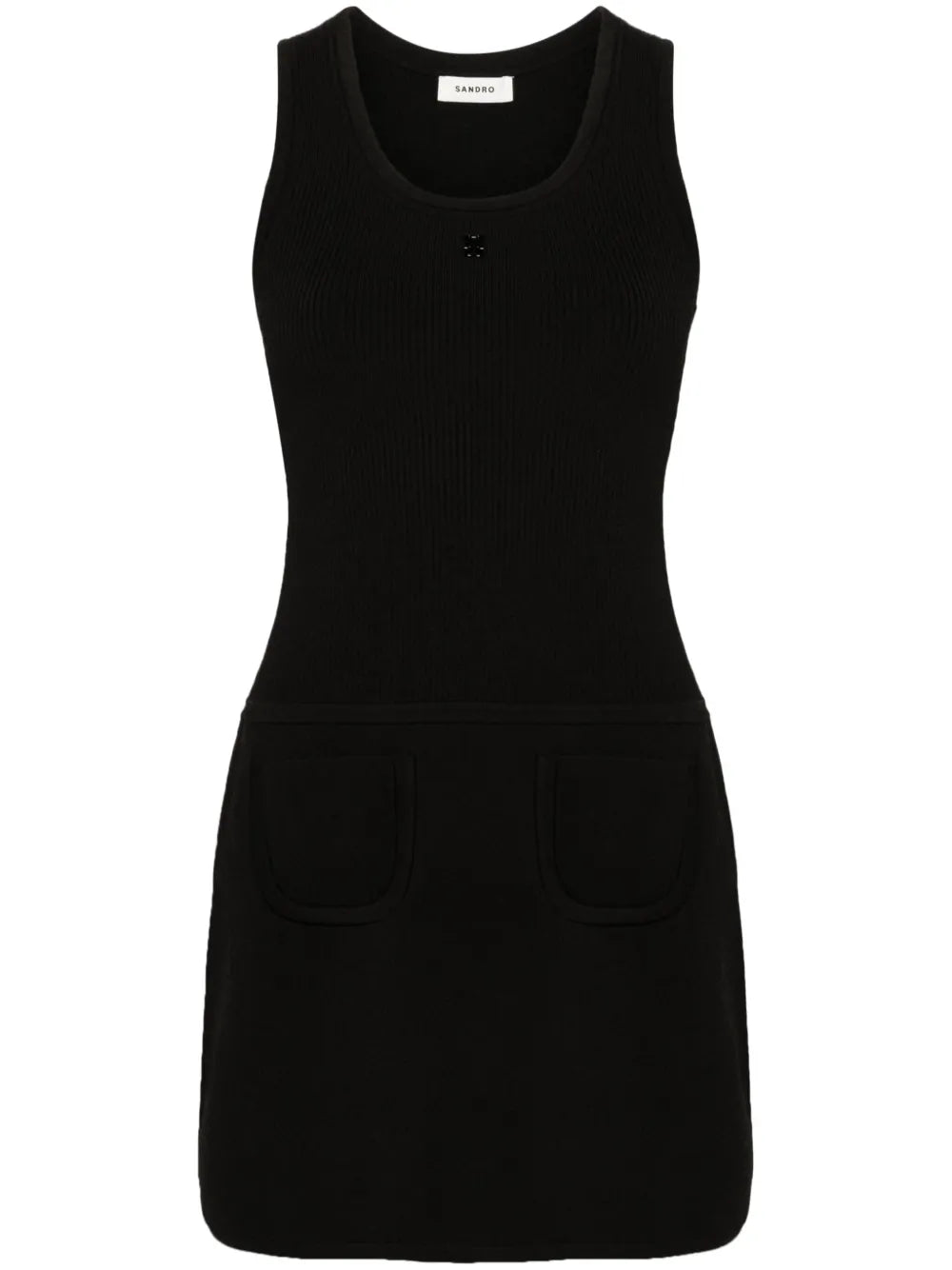 Logo-Appliqué Ribbed Minidress