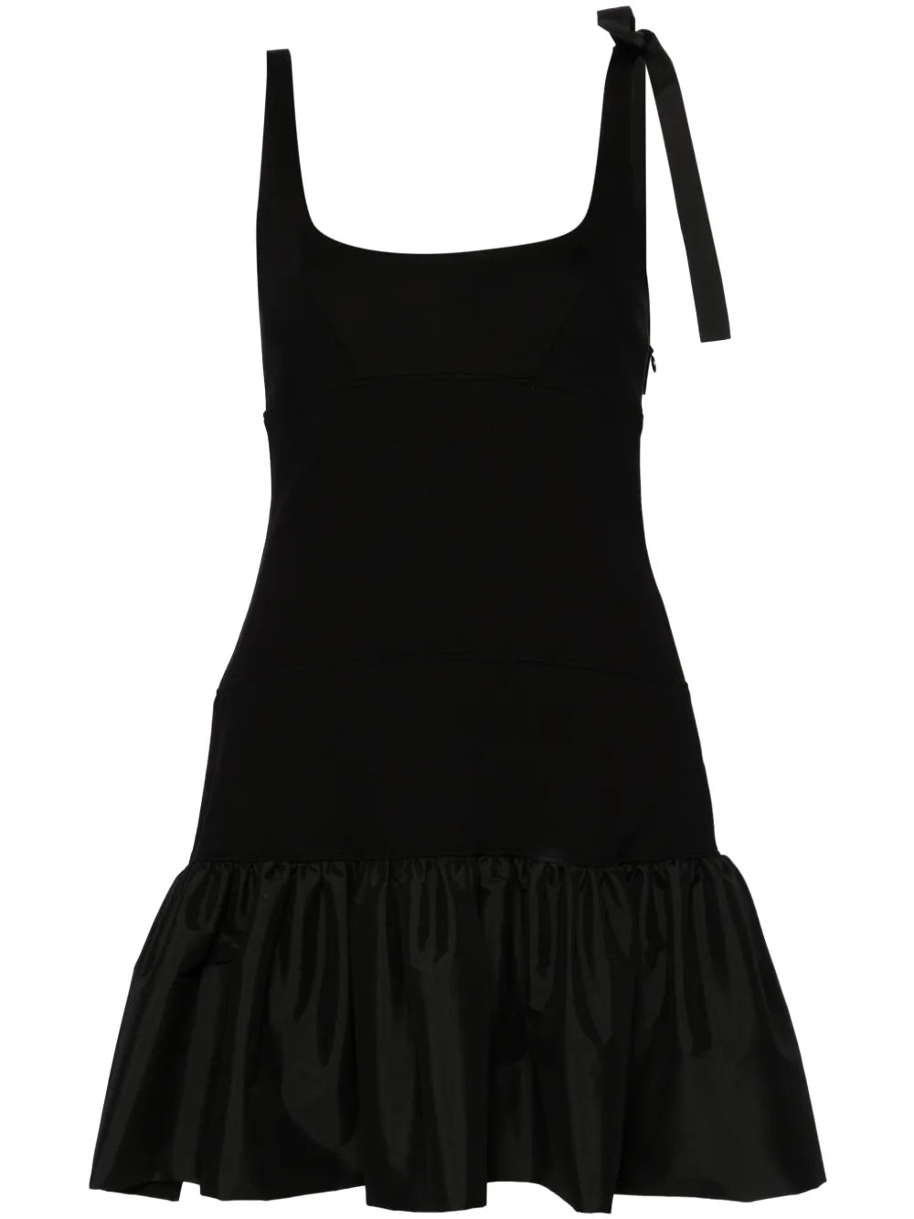 Peplum-Hem Jersey Minidress