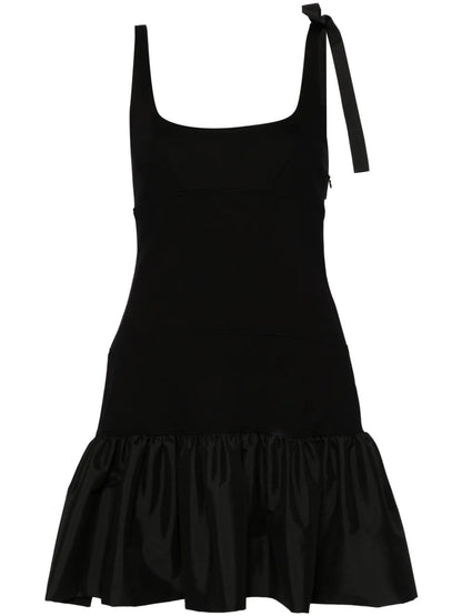 Peplum-Hem Jersey Minidress
