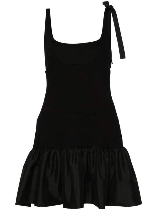 Peplum-Hem Jersey Minidress