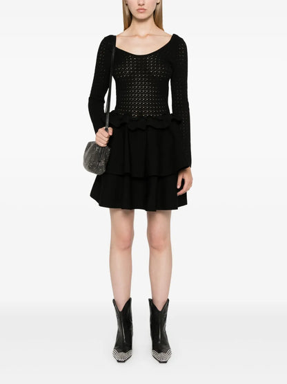 Panelled-Design Dress
