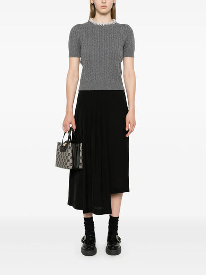 Pleated Midi Skirt