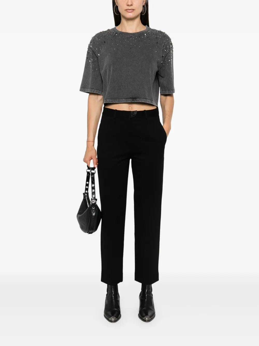 Raised-Seam Tapered Trousers