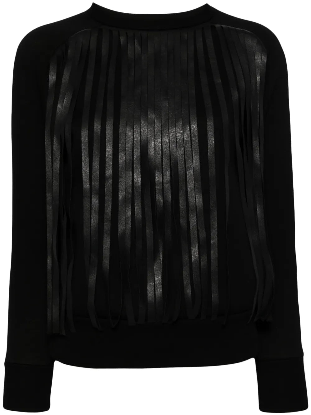 Fringed Long-Sleeve Sweatshirt