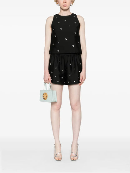 Rhinestone-Embellished Tank Top