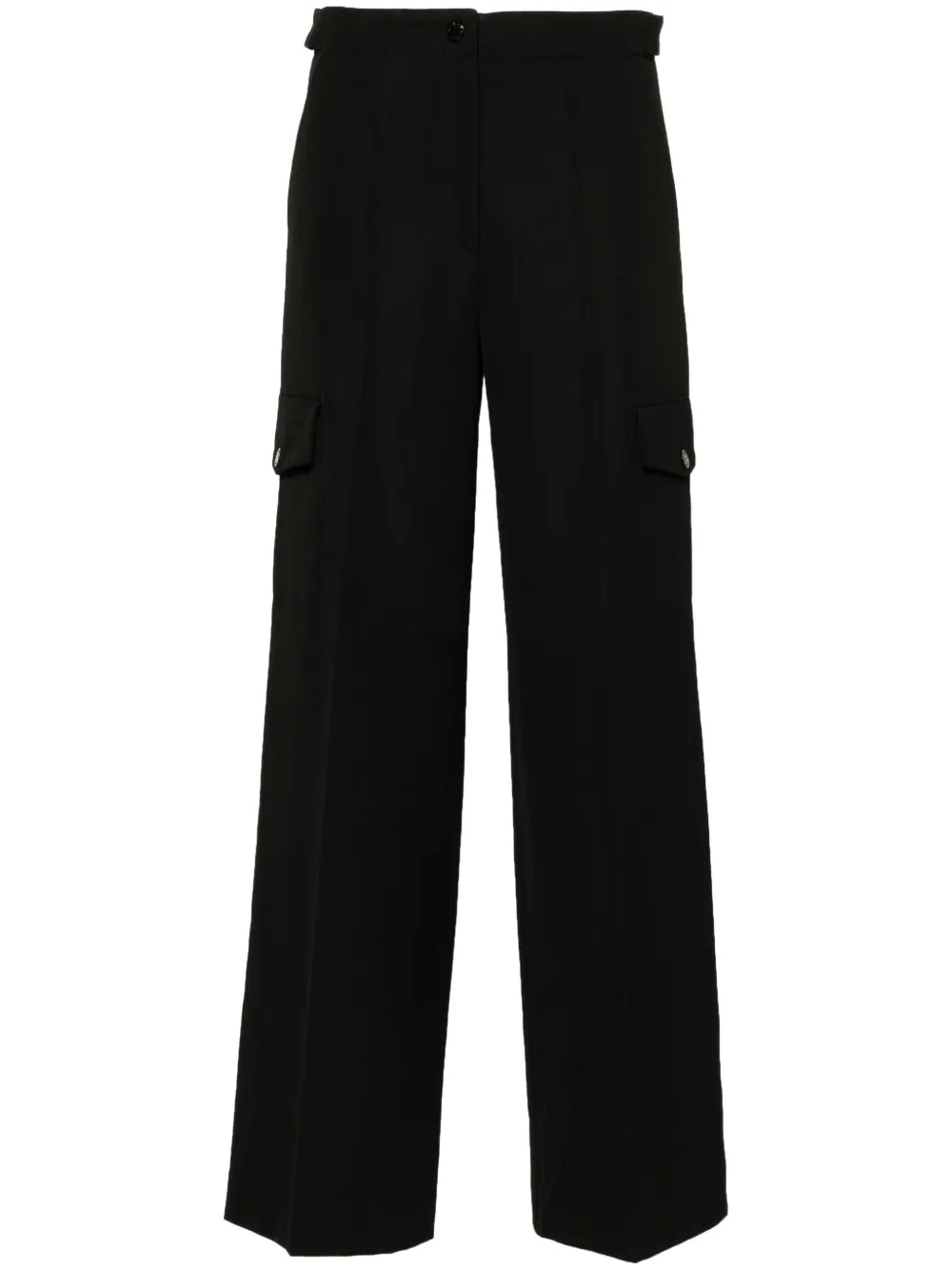 High-Waist Cargo Trousers