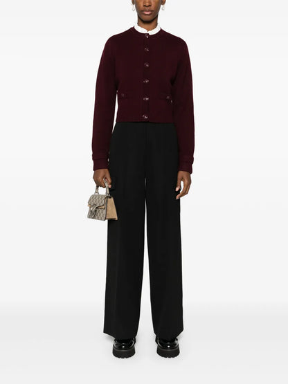 High-Waist Cargo Trousers
