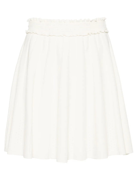 Ribbed-Knit A-Line Skirt