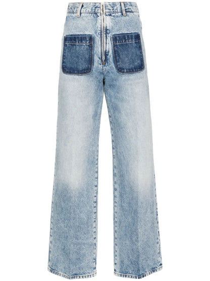 High-Rise Straight-Leg Jeans