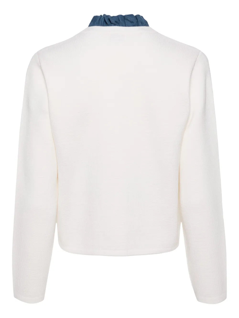 Detachable-Collar Cardigan