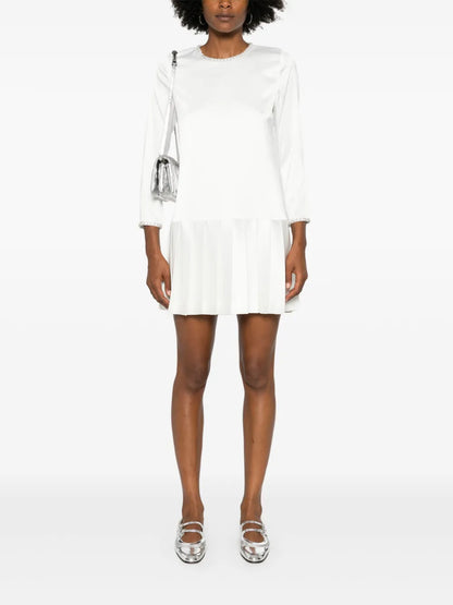 Beaded Satin Mini Dress