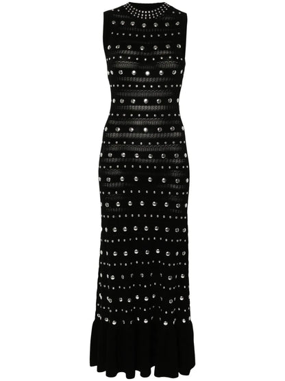 Studded Knit Maxi Dress