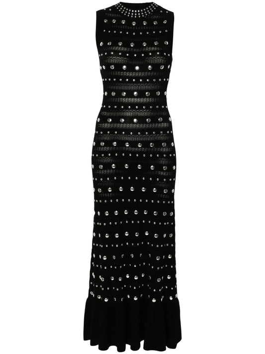 Studded Knit Maxi Dress