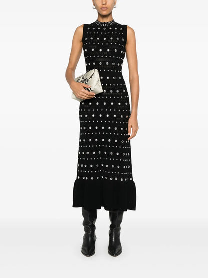 Studded Knit Maxi Dress