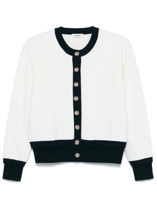 Logo-Embroidered Cardigan