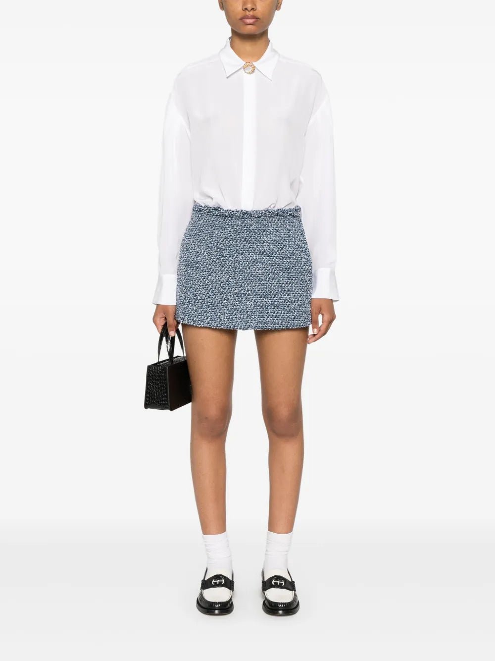 Long-Sleeve Silk Shirt