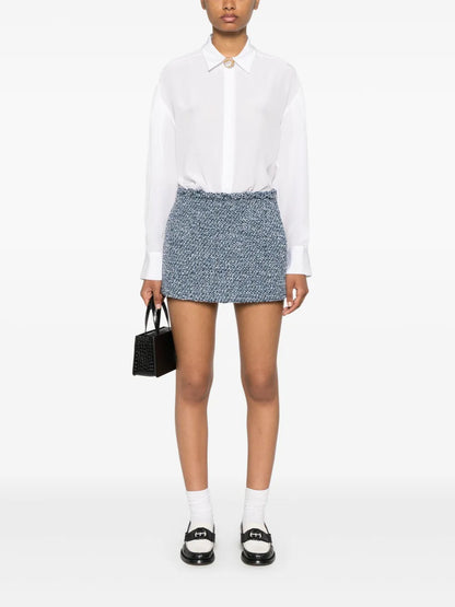 Long-Sleeve Silk Shirt