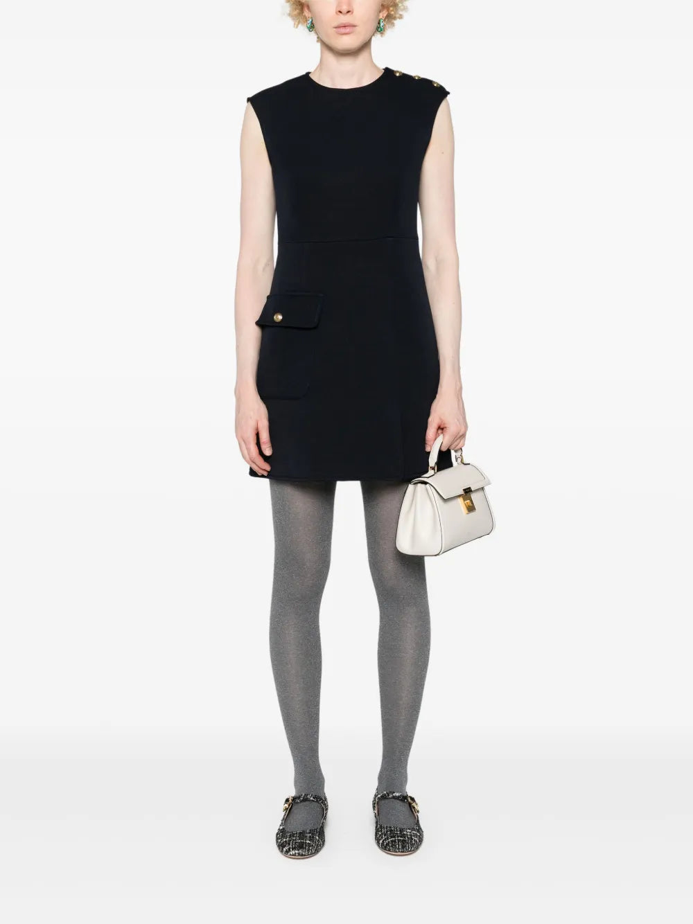 Dart-Detail Mini Dress