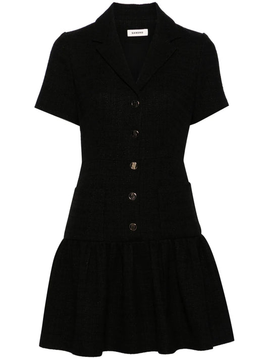 Peplum Tweed Minidress