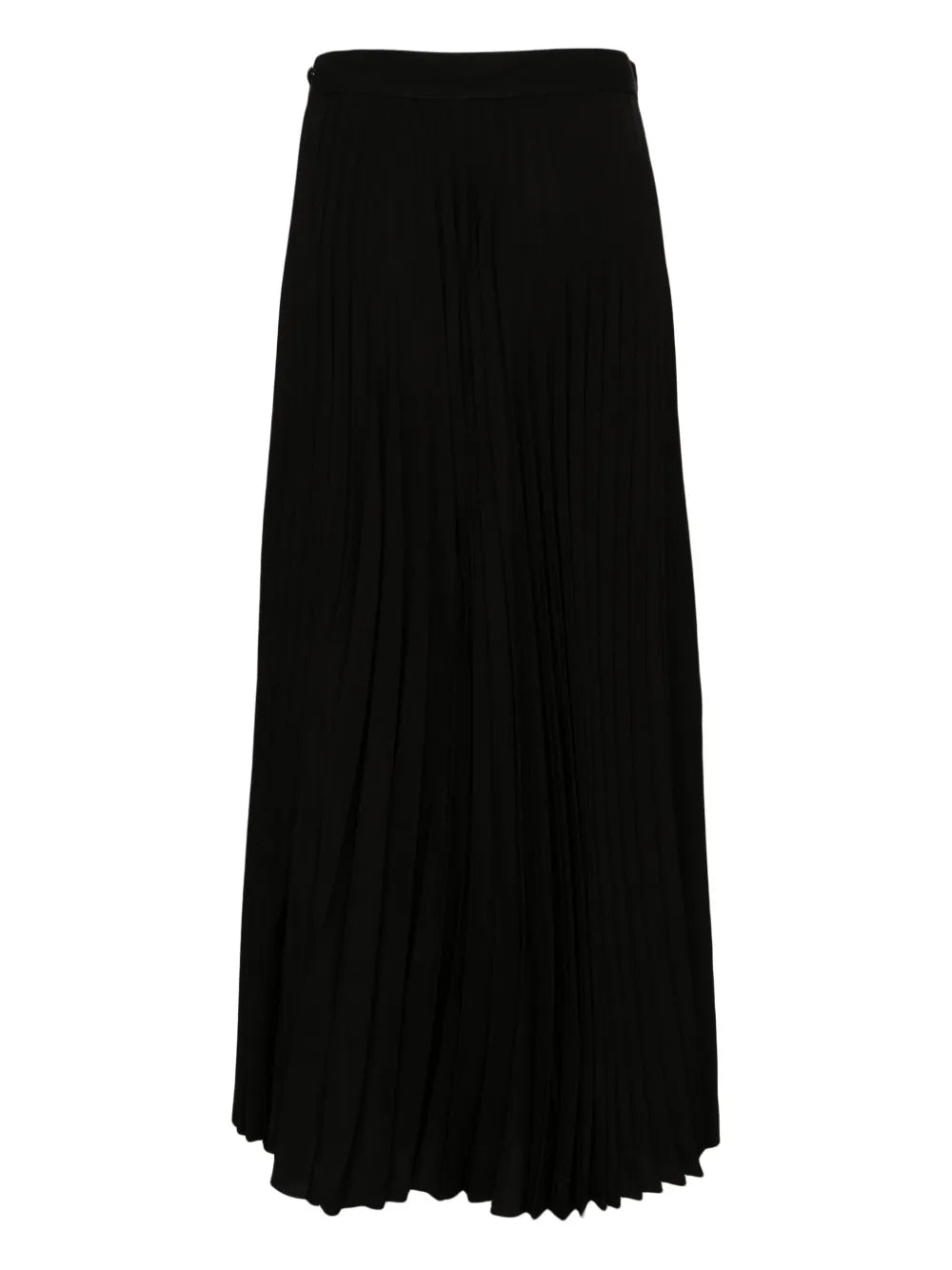 Pleated Wrap Midi Skirt