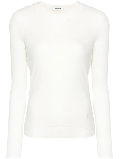 Logo-Embroidered Layered Top