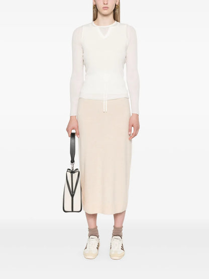 Logo-Embroidered Layered Top