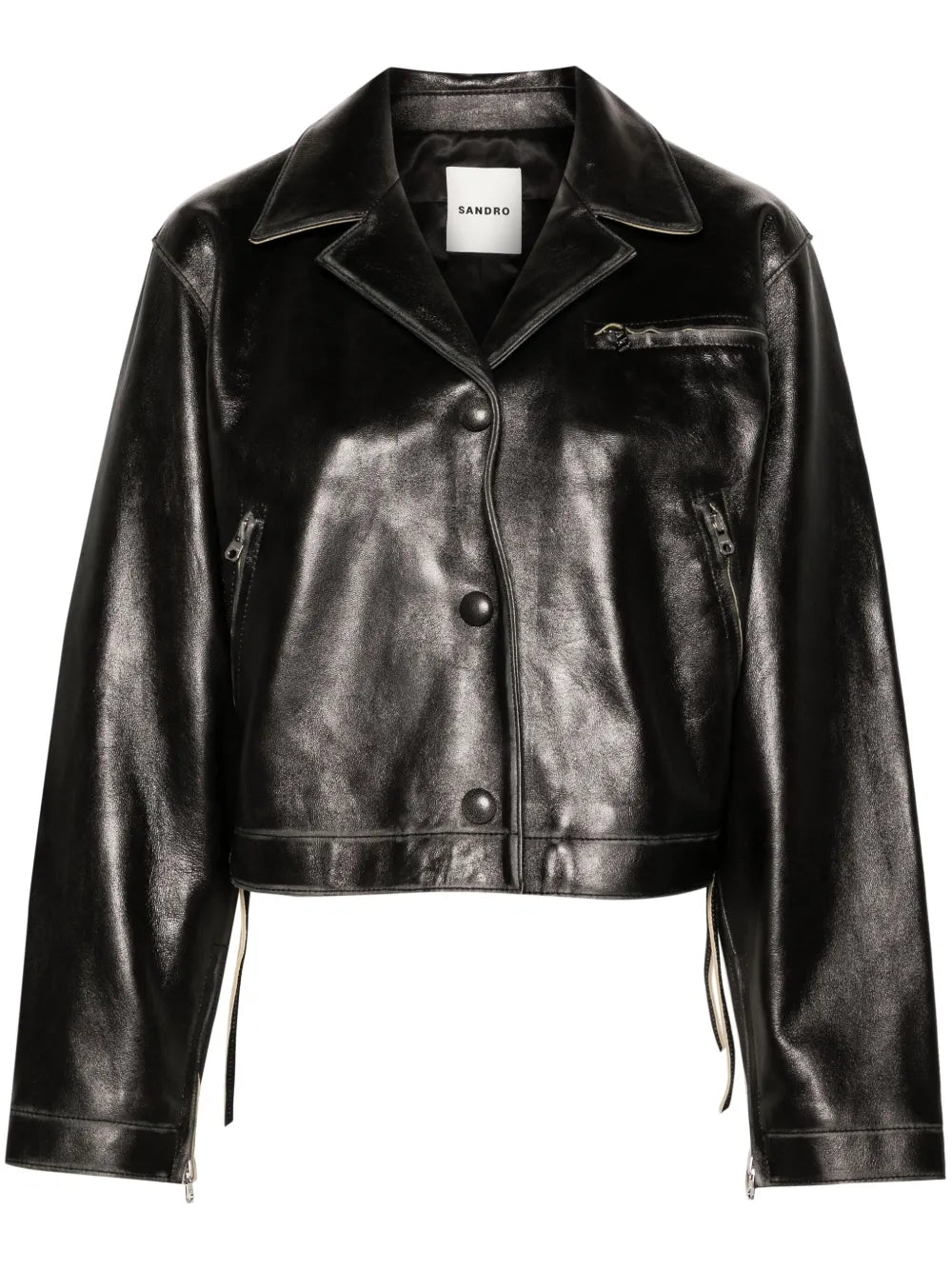 Distressed Leather Jacket