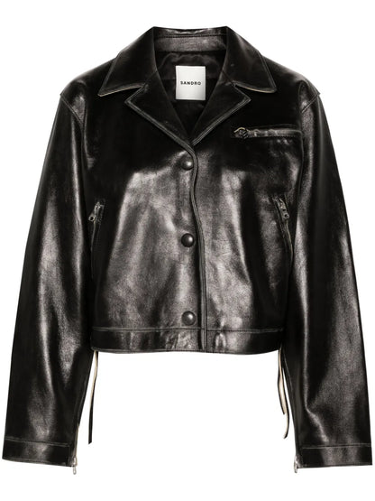 Distressed Leather Jacket