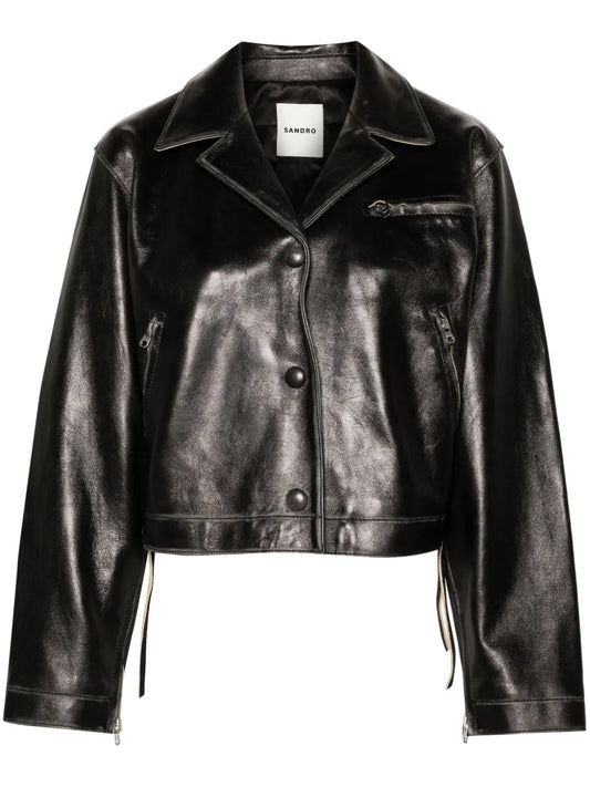 Distressed Leather Jacket