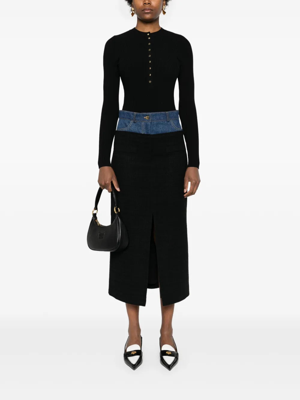 Panelled Midi Skirt