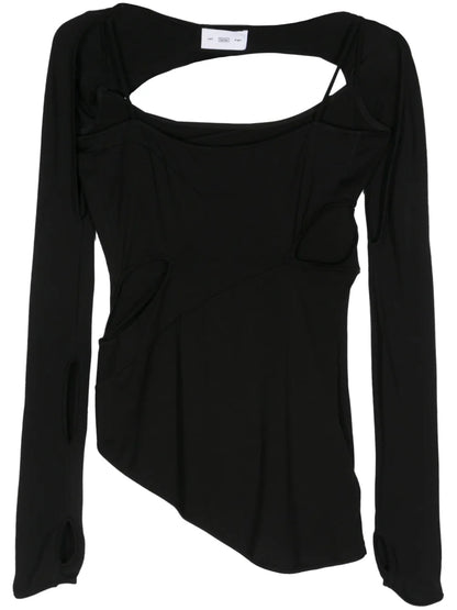 Cut-Out Detail Asymmetric Top