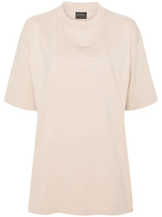 Rhinestoned Cotton T-Shirt