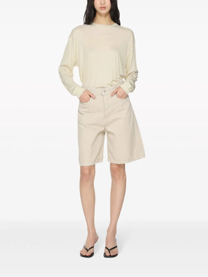Logo-Patch Cotton-Blend Shorts
