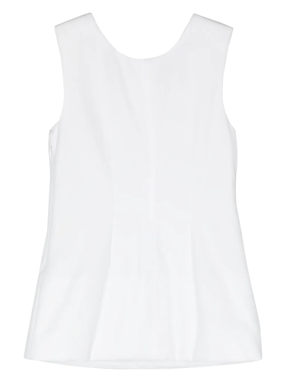 Padded-Panels Sleeveless Blouse