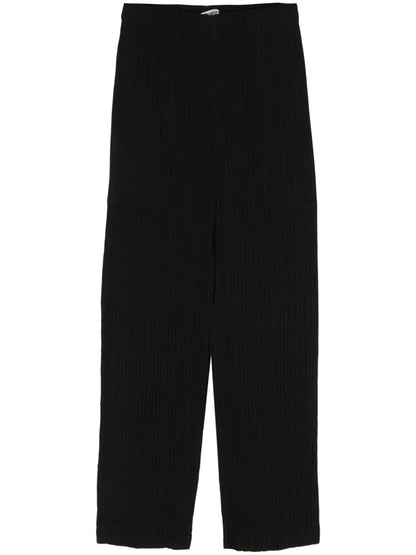 Pleated Cropped Trousers
