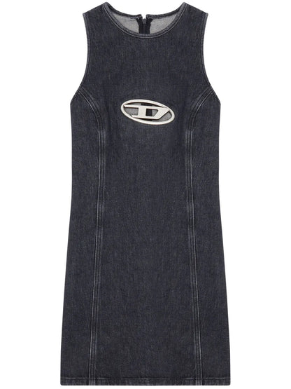 Oval D Denim Mini Dress