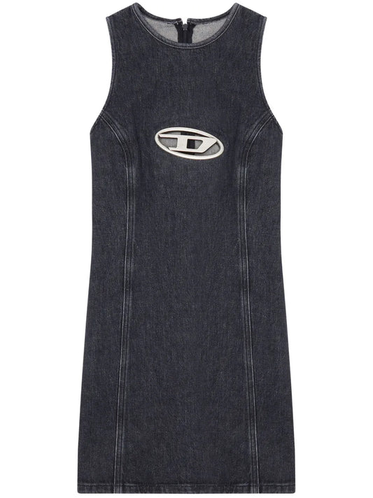 Oval D Denim Mini Dress