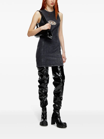 Oval D Denim Mini Dress