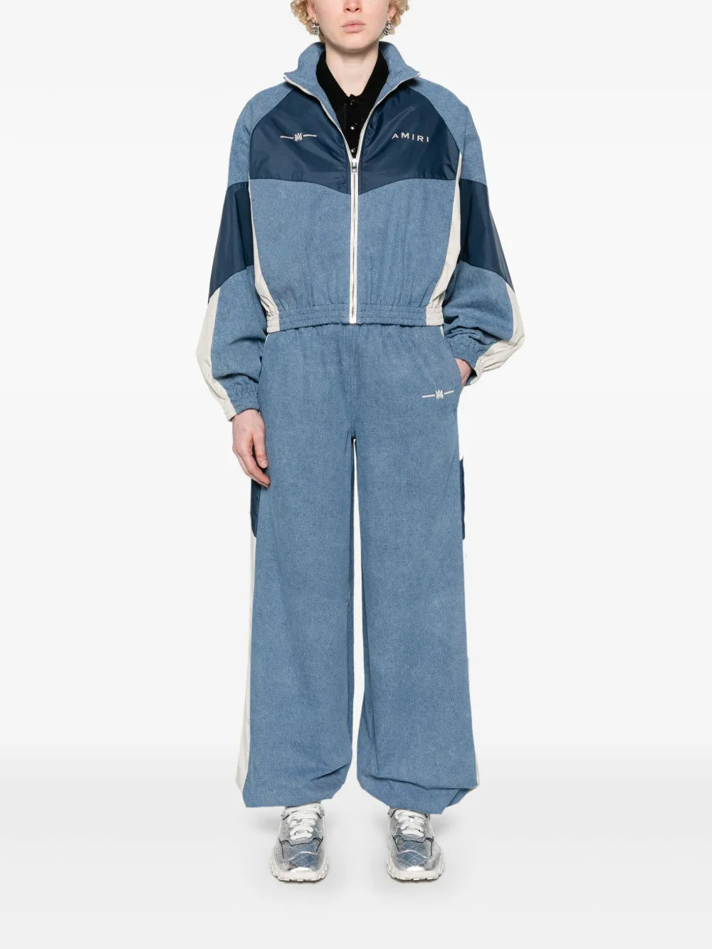 Drawstring Chambray Track Pants
