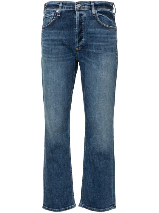 Jolene High-Rise Slim-Cut Jeans