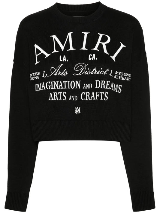 Logo-Embroidered Cotton Jumper