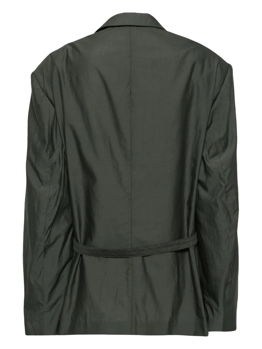 Double-Breasted Belted Blazer