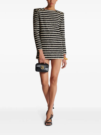Sequin Embellishment Short Dress